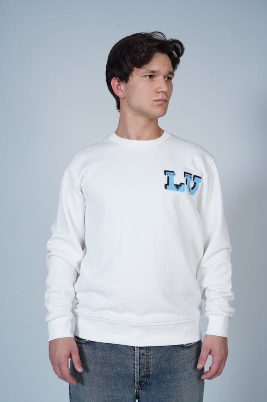 Louis Vuitton x Bugs Bunny Karakterli Sırt Baskılı Sweatshirt