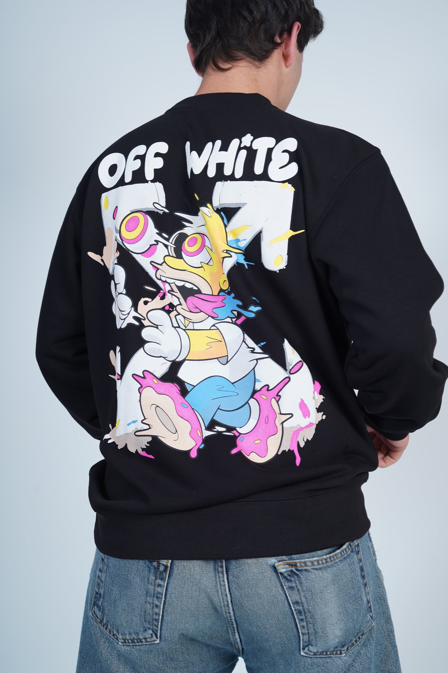 Off-White Siyah Oversize Sweatshirt