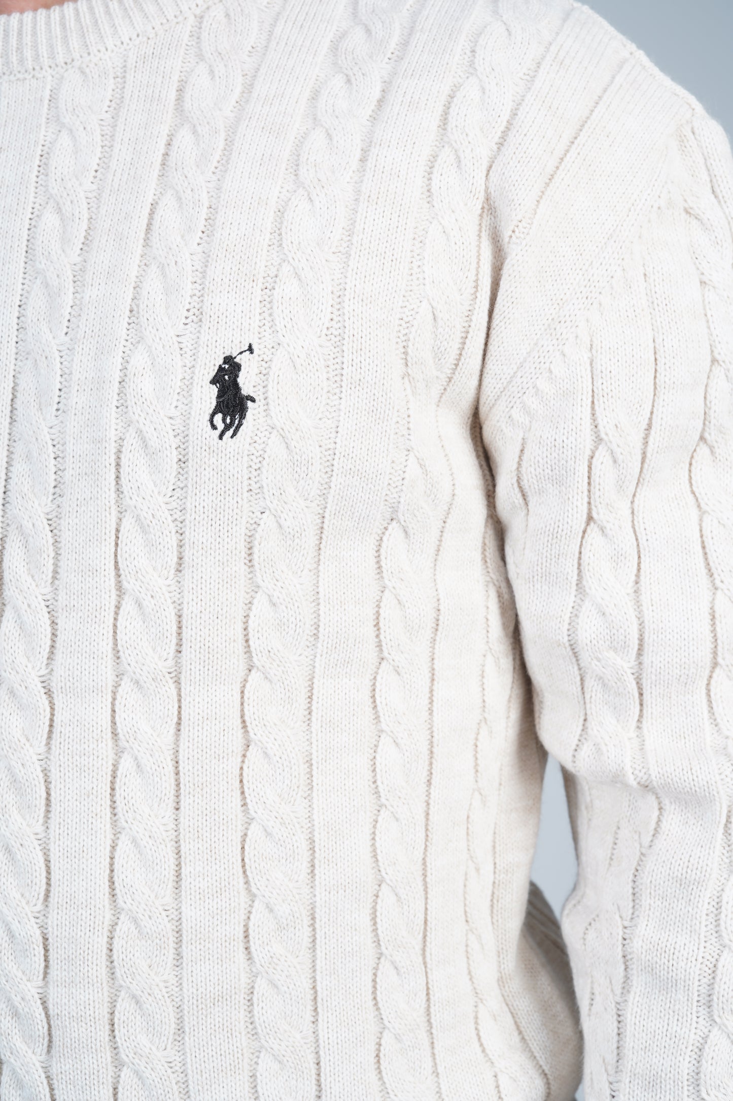 Polo Ralph Lauren Krem Örgü Kazak