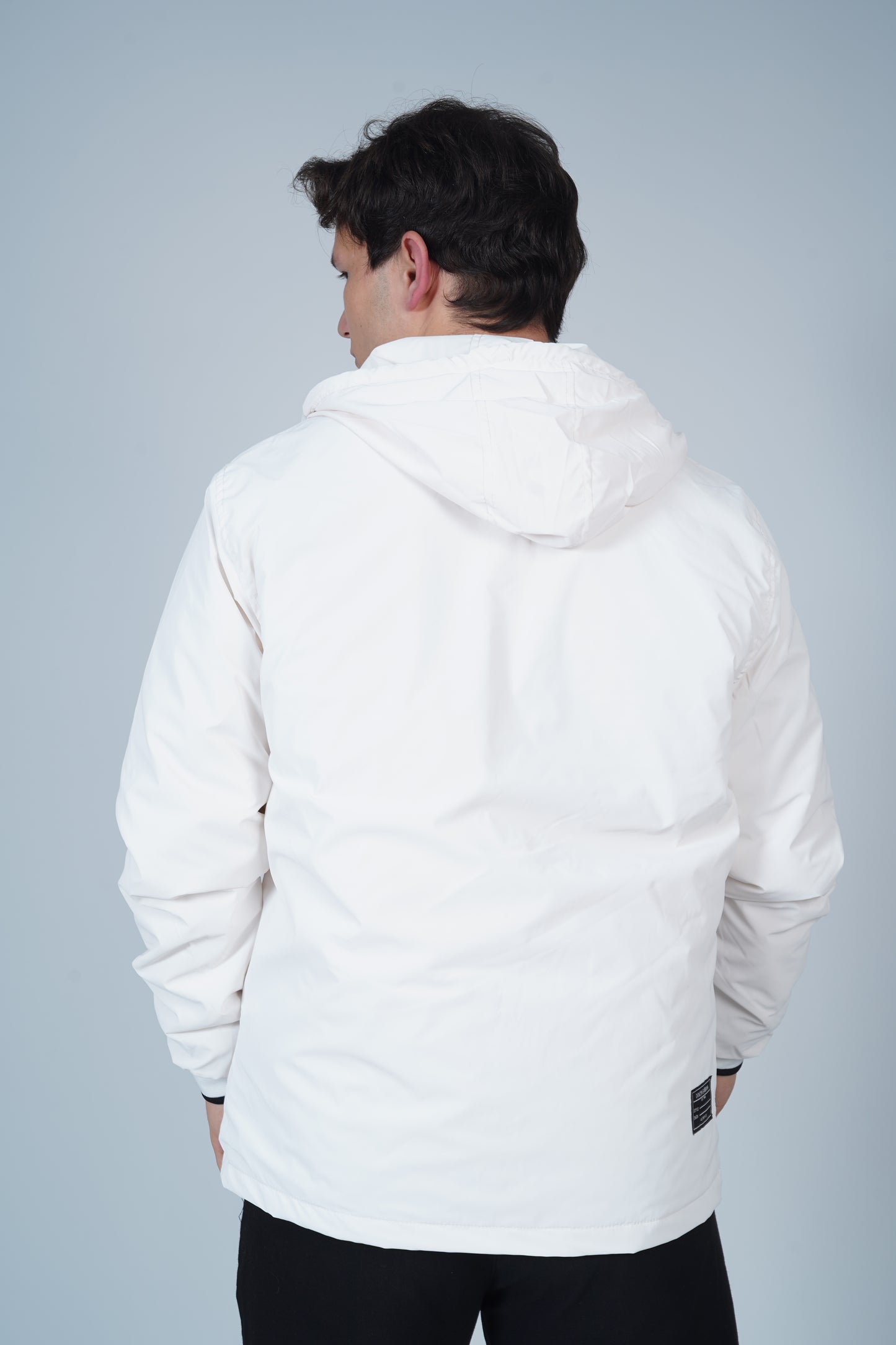 Dolce & Gabbana Beyaz Kapüşonlu Mont