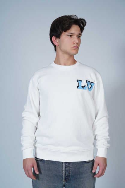 Louis Vuitton x Bugs Bunny Karakterli Sırt Baskılı Sweatshirt