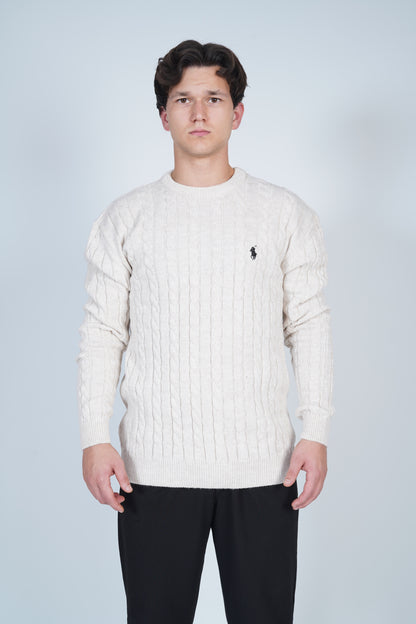 Polo Ralph Lauren Krem Örgü Kazak