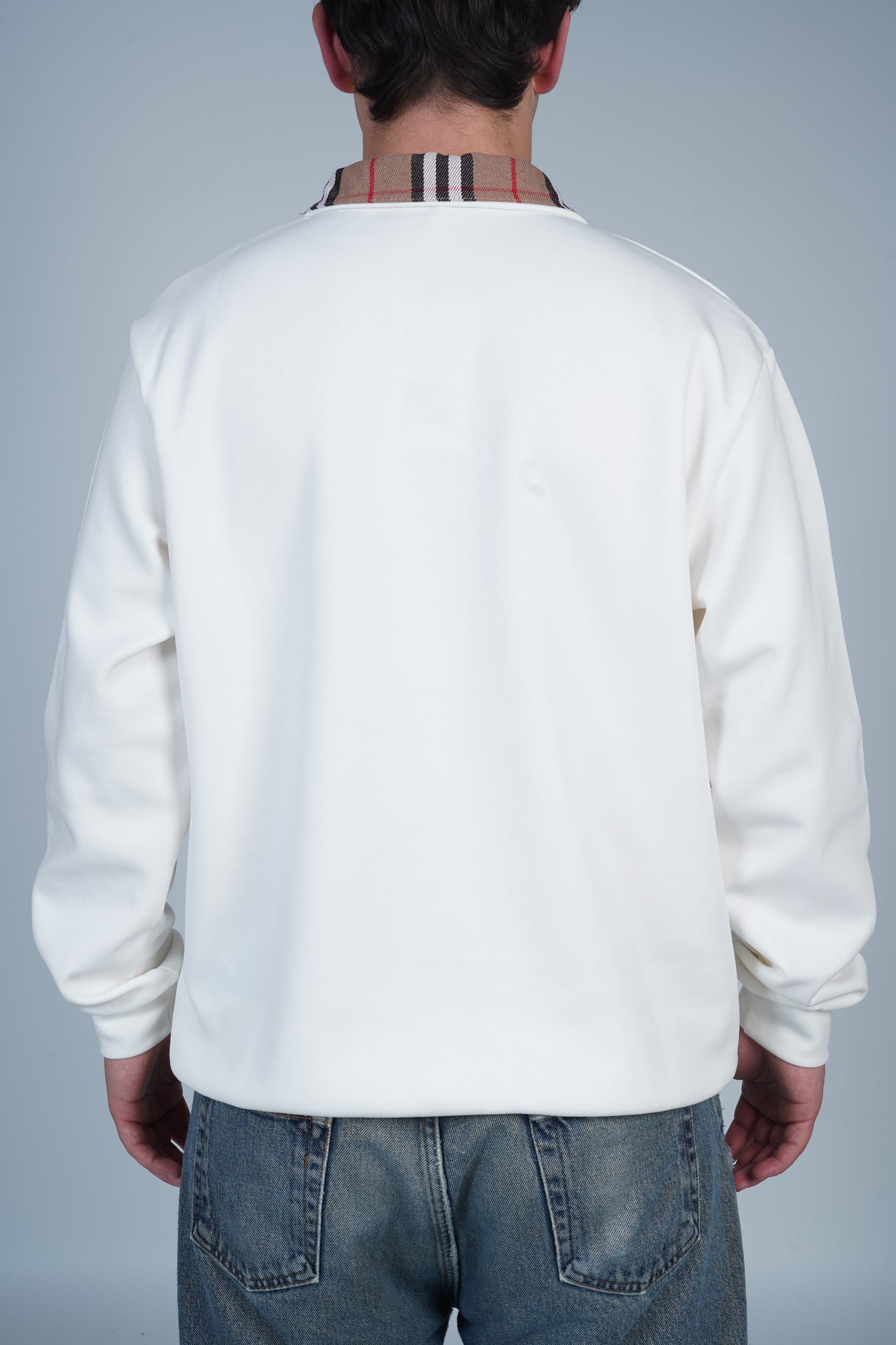 Burberry Yarım Fermuarlı Uzun Kollu Üst