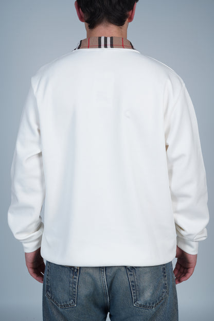 Burberry Yarım Fermuarlı Uzun Kollu Üst