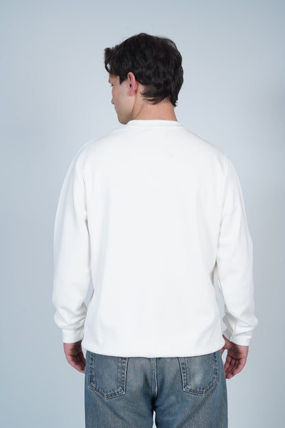 Dolce & Gabbana Beyaz Desenli Sweatshirt