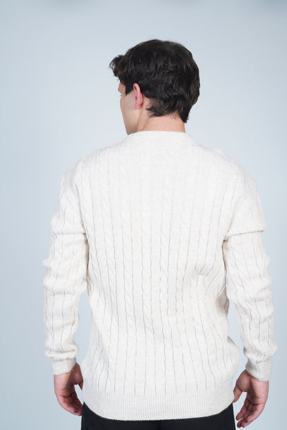 Polo Ralph Lauren Krem Örgü Kazak